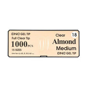 DND Clear Gel Tips - Pro Box (1000pcs) - Angelina Nail Supply NYC