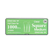 DND Clear Gel Tips - Pro Box (1000pcs) - Angelina Nail Supply NYC