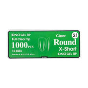 DND Clear Gel Tips - Pro Box (1000pcs) - Angelina Nail Supply NYC