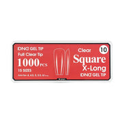DND Clear Gel Tips - Pro Box (1000pcs) - Angelina Nail Supply NYC
