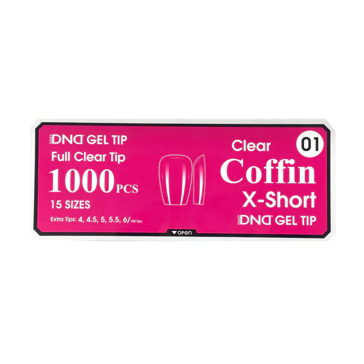 DND Clear Gel Tips - Pro Box (1000pcs)
