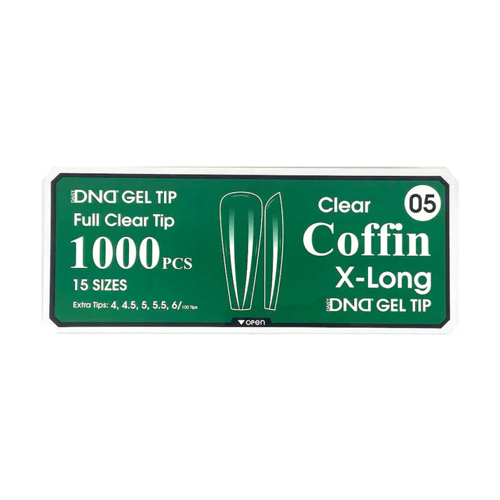 DND Clear Gel Tips - Pro Box (1000pcs)
