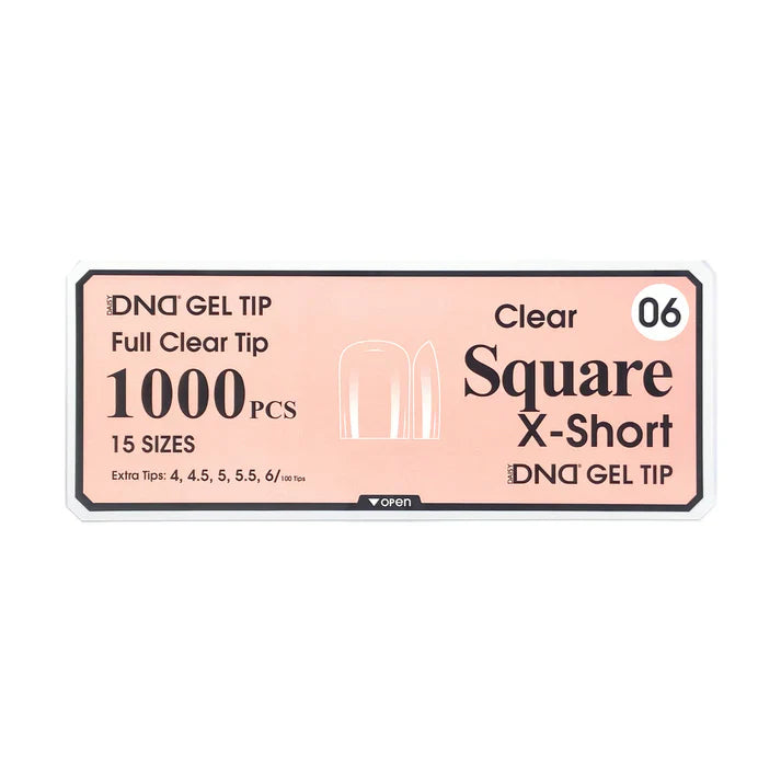 DND Clear Gel Tips - Pro Box (1000pcs)