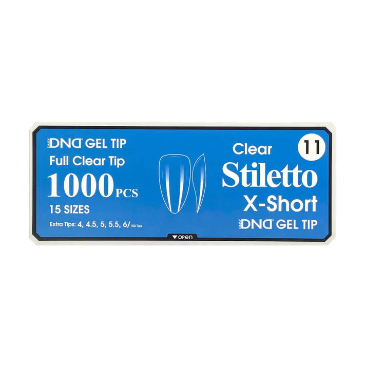 DND Clear Gel Tips - Pro Box (1000pcs)
