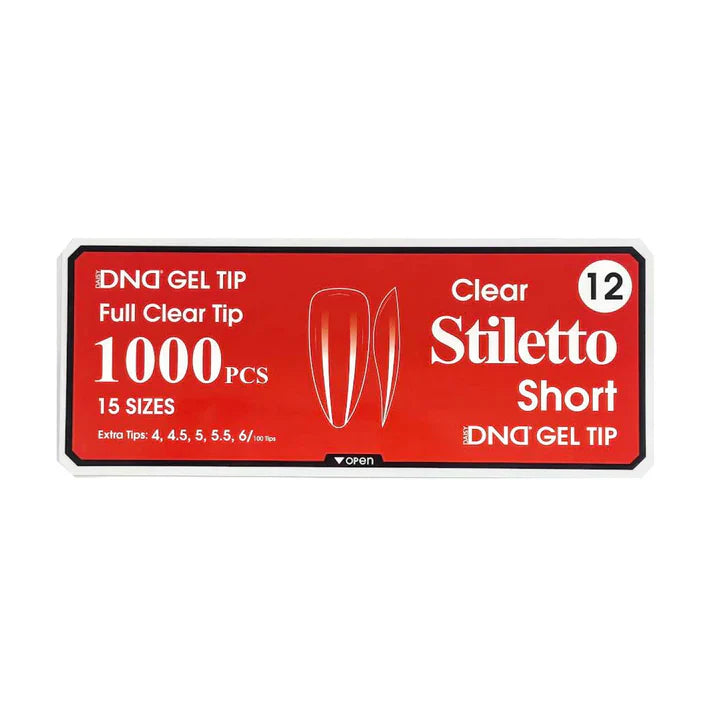 DND Clear Gel Tips - Pro Box (1000pcs)