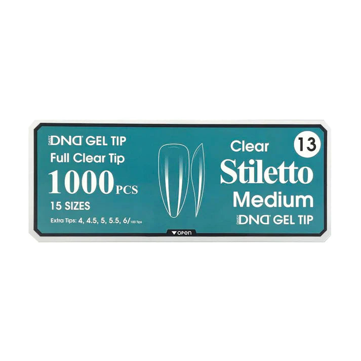 DND Clear Gel Tips - Pro Box (1000pcs)