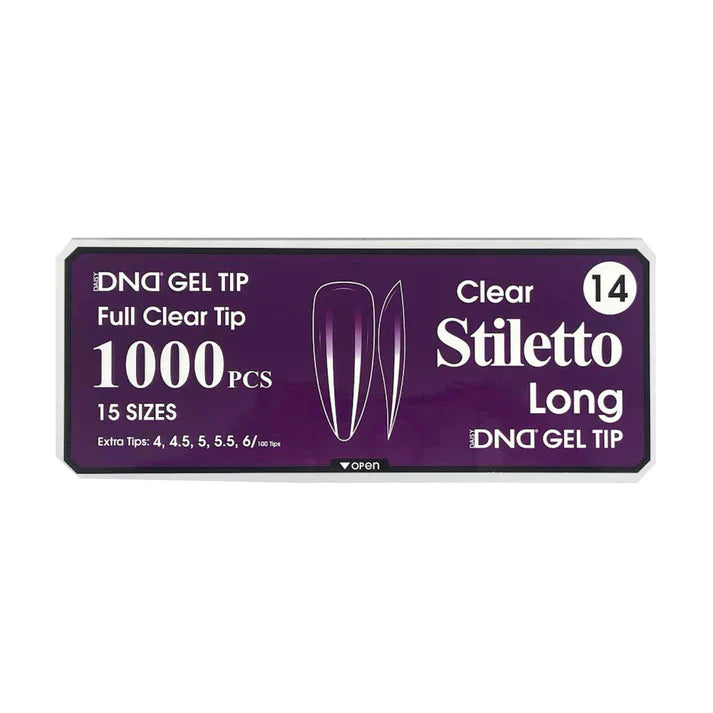 DND Clear Gel Tips - Pro Box (1000pcs)