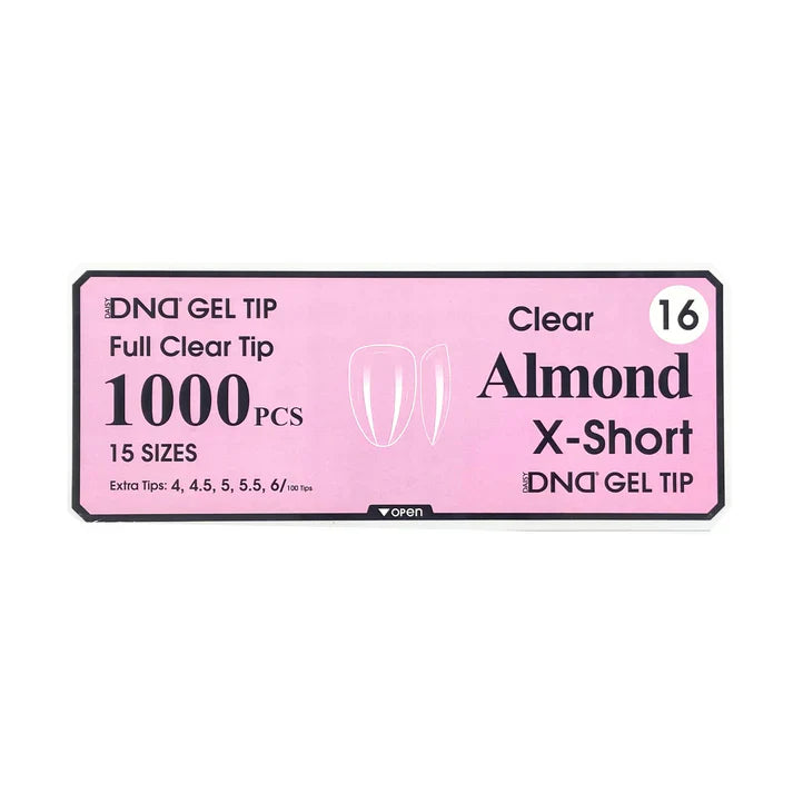 DND Clear Gel Tips - Pro Box (1000pcs)