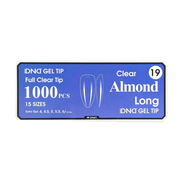 DND Clear Gel Tips - Pro Box (1000pcs)