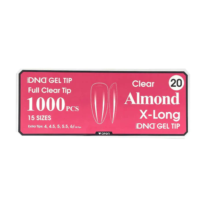 DND Clear Gel Tips - Pro Box (1000pcs)