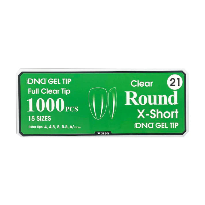 DND Clear Gel Tips - Pro Box (1000pcs)