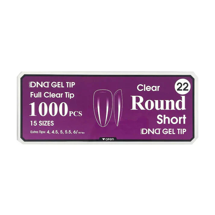 DND Clear Gel Tips - Pro Box (1000pcs)
