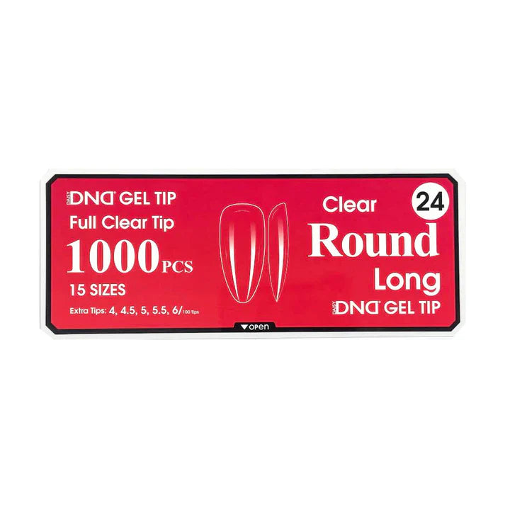 DND Clear Gel Tips - Pro Box (1000pcs)