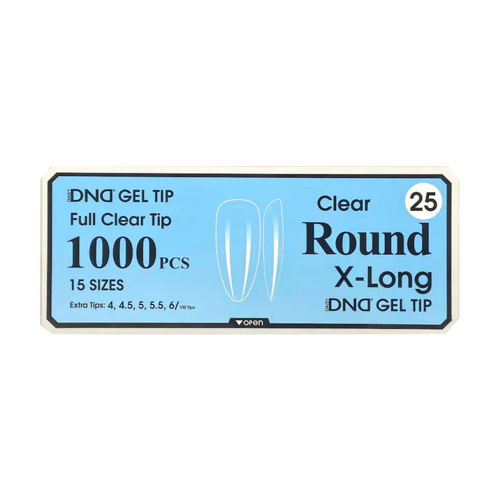 DND Clear Gel Tips - Pro Box (1000pcs)