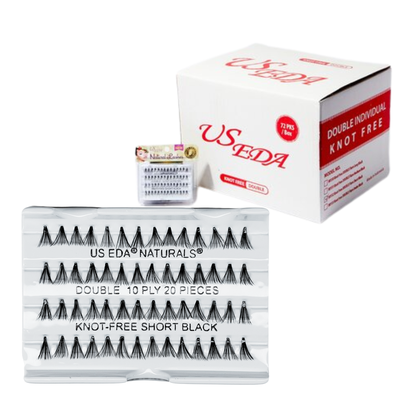 US EDA Double Lash 20 chiếc | Ngắn - Hộp/72 khay