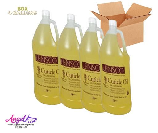Lensco Cuticle Oil Pineapple (box / 4 gallons ) - Angelina Nail Supply NYC