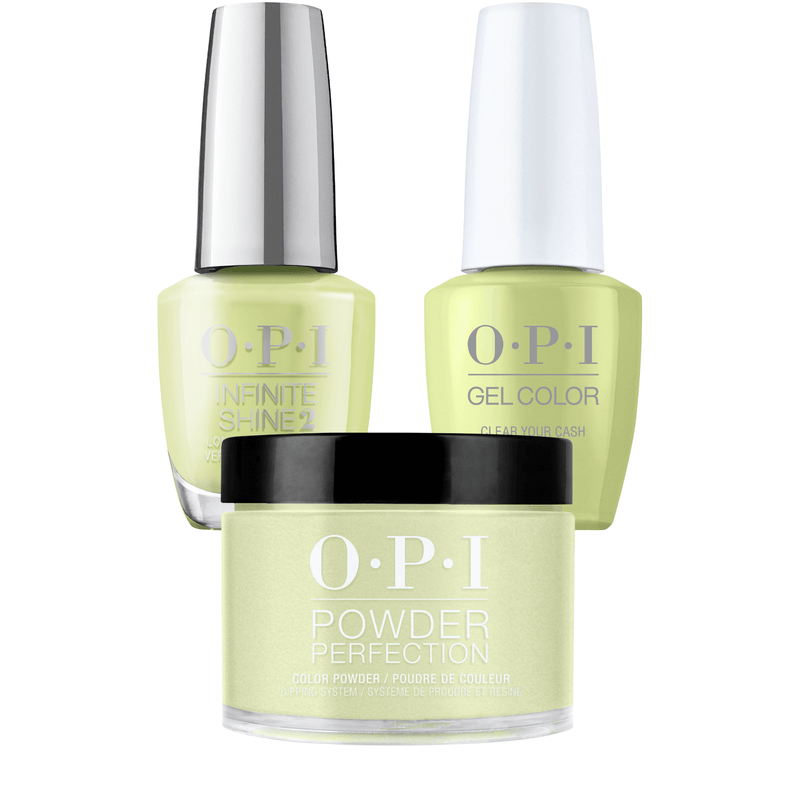 OPI 3in1 combo DP-GC-IS S005 CLEAR YOUR CASH - Angelina Nail Supply NYC