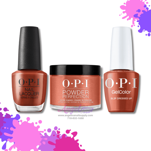 OPI 3in1 combo DP-GC-NL F025 Slip Dressed Up - Angelina Nail Supply NYC
