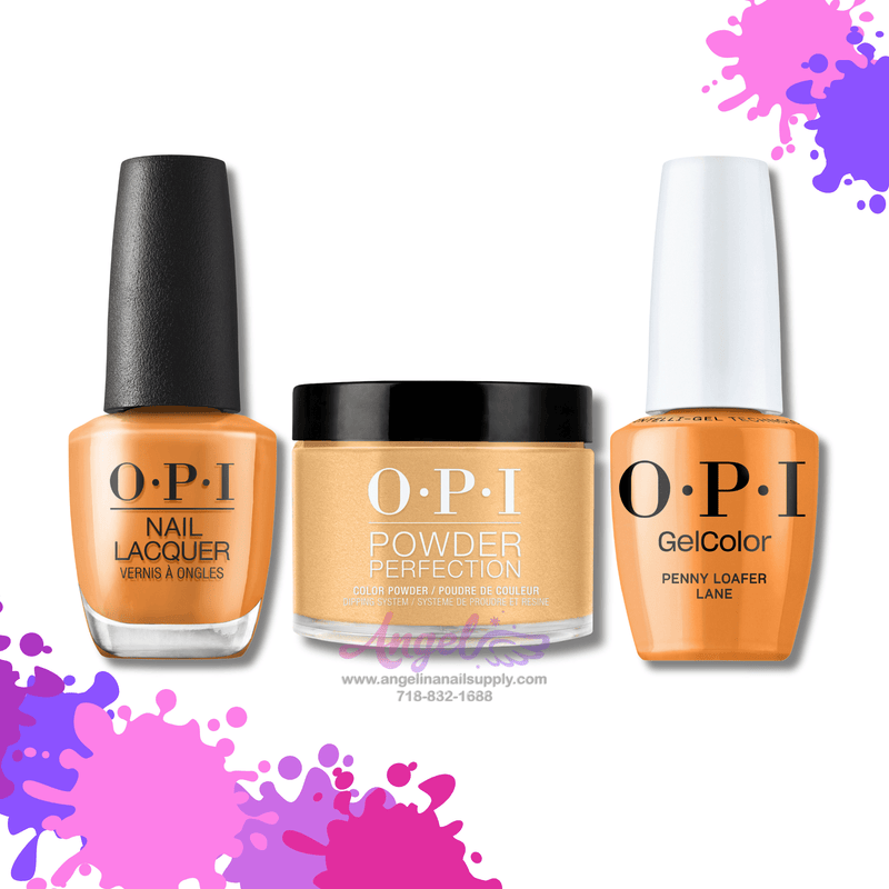 OPI 3in1 combo DP-GC-NL F028 Penny Loafer Lane - Angelina Nail Supply NYC