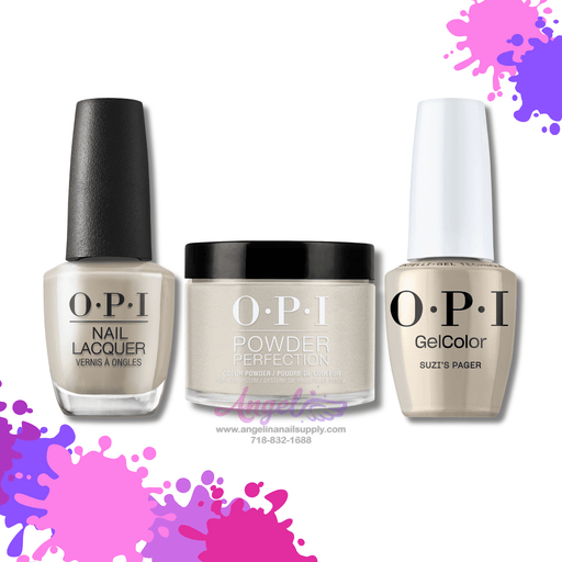 OPI 3in1 combo DP-GC-NL F033 Suzi’s Pager - Angelina Nail Supply NYC