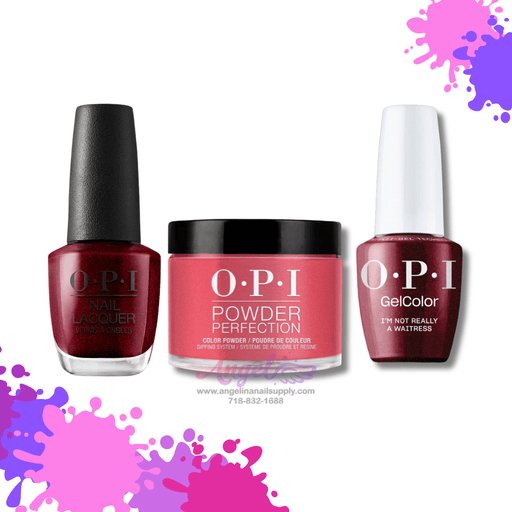 OPI 3in1 combo DP-GC-NL H08 I'M NOT REALLY A WAITRESS - Angelina Nail Supply NYC