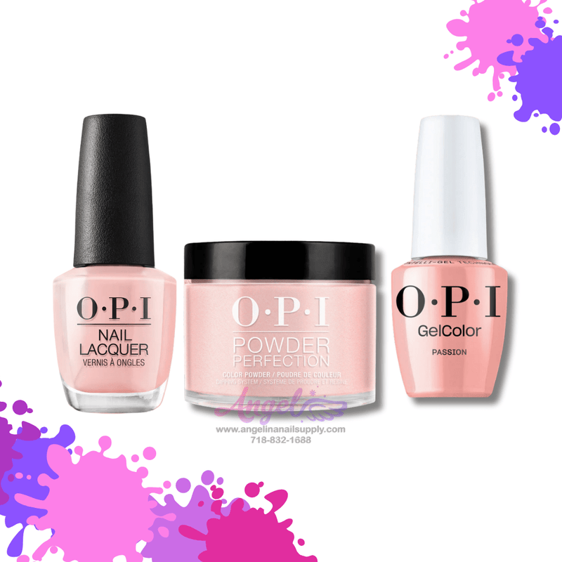 OPI 3in1 combo DP-GC-NL H19 PASSION - Angelina Nail Supply NYC