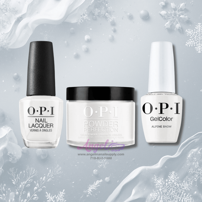 OPI 3in1 combo DP-GC-NL L00 ALPINE SNOW - Angelina Nail Supply NYC