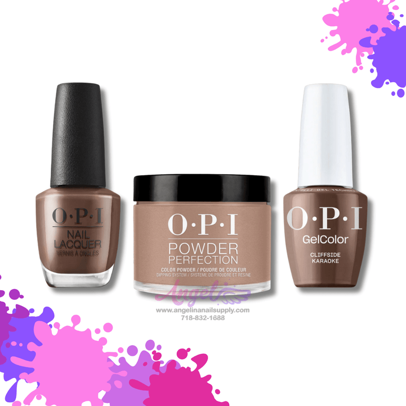 OPI 3in1 combo DP-GC-NL N80 Cliffside Karaoke - Angelina Nail Supply NYC