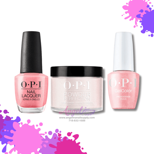 OPI 3in1 combo DP-GC-NL R44 PRINCESSES RULE - Angelina Nail Supply NYC