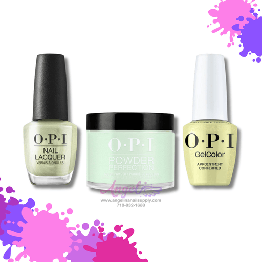 OPI 3in1 combo DP-GC-NL S047 AppointMINT Confirmed - Angelina Nail Supply NYC