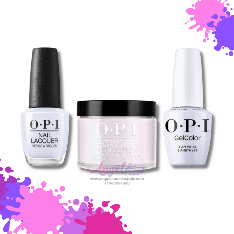 OPI 3in1 combo DP-GC-NL T76 I AM WHAT I AMETHYST - Angelina Nail Supply NYC