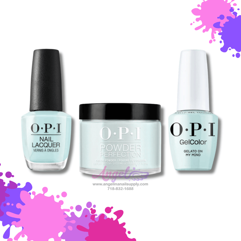 OPI 3in1 combo DP-GC-NL V33 GELATO ON MY MIND - Angelina Nail Supply NYC
