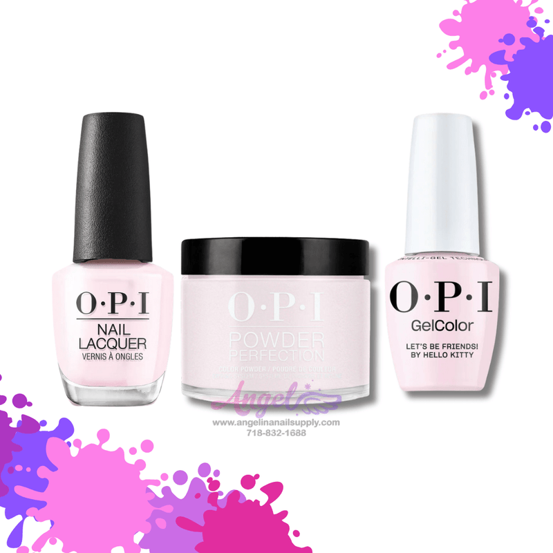 OPI 3in1 combo DP-GCT-NL H82 LET'S BE FRIENDS! - Angelina Nail Supply NYC