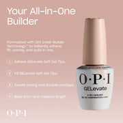OPI 4-in-1 Builder Gel BIB006 Soft White / Blank Canvas - Angelina Nail Supply NYC