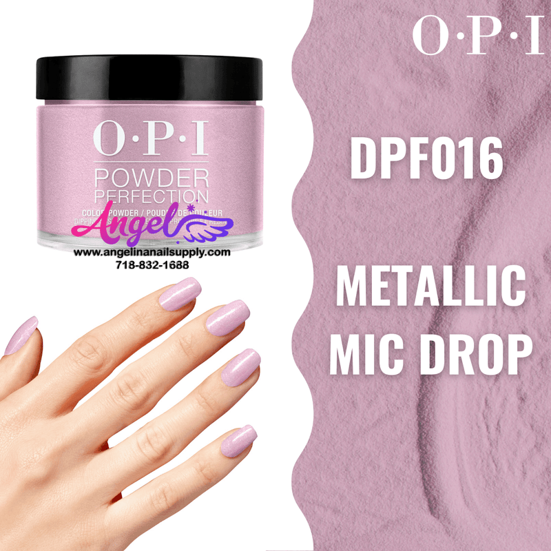 OPI Dip Powder DP F016 Metallic Mic Drop - Angelina Nail Supply NYC
