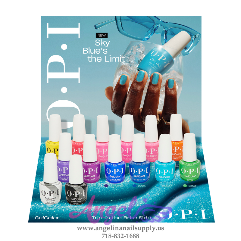 OPI Gel Color - Trip to the Brite Side Collection 12 Colors & 1 Base Gel 1 Top Gel | Summer 2026 - Angelina Nail Supply NYC