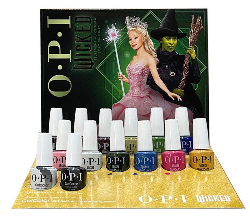 OPI Gel Color - Wicked Collection 12 Colors & 1 Base Gel 1 Top Gel| Holiday 2024 - Angelina Nail Supply NYC