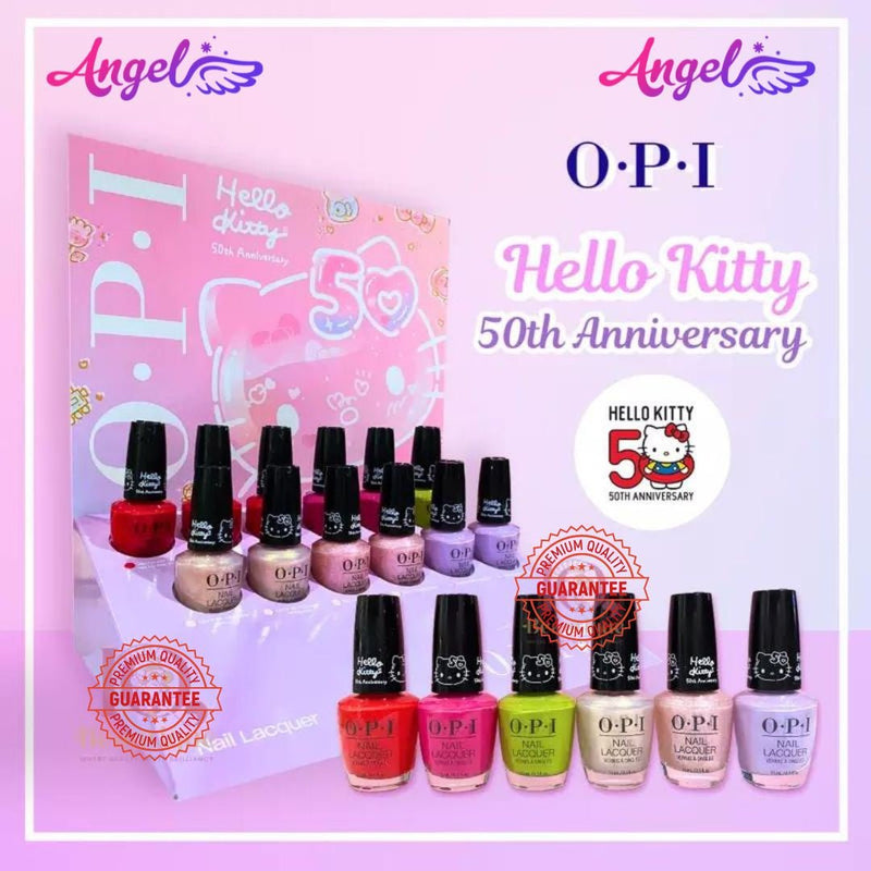 OPI Nail Lacquer - Hello Kitty 50th Anniversary Collection 6 Colors (12 bottles) | Limited Edition - Angelina Nail Supply NYC