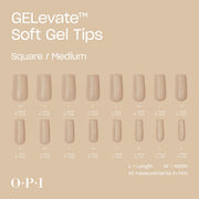 OPI Soft Gel Pre-Shaped Tip Extensions / Square - Angelina Nail Supply NYC