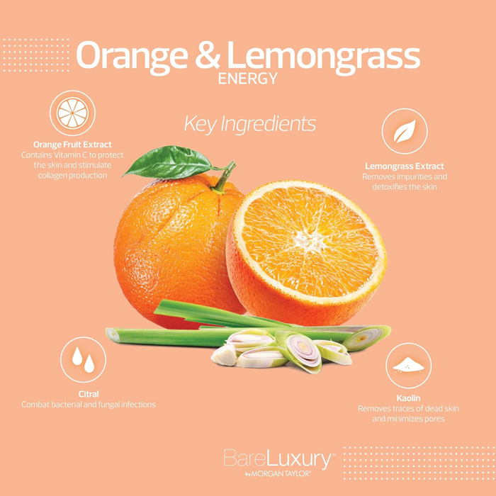 Bare Luxury 4 in 1 Spa | Box 48 pcs | Orange & Lemongrass