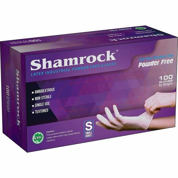 Shamrock Latex Gloves Powder Free - Angelina Nail Supply NYC