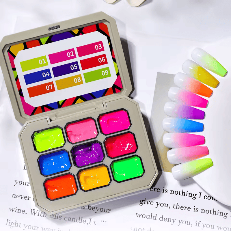 Solid Cream Gel Palette – Bright Pop Collection - Angelina Nail Supply NYC