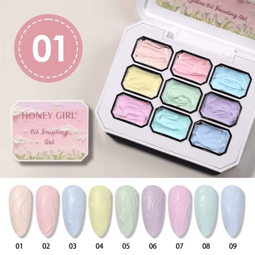 Solid Cream Gel Palette – Bright Pop Collection - Angelina Nail Supply NYC