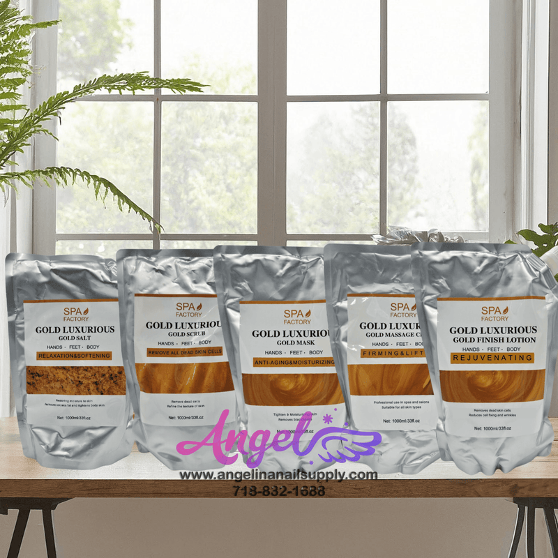 Spa Factory Gold Luxurious Complete Refill Set - Angelina Nail Supply NYC