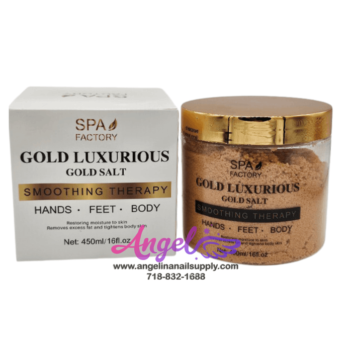 Spa Factory Gold Luxurious Fine Salt - Angelina Nail Supply NYC