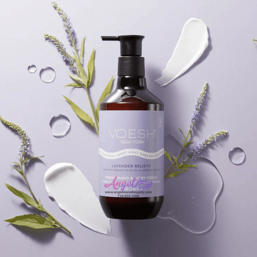 Voesh Lavender Relieve Vegan Body & Hand Creme 28 Fl.Oz. - Angelina Nail Supply NYC