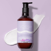 Voesh Lavender Relieve Vegan Body & Hand Creme 28 Fl.Oz. (Box/12 Bottles) - Angelina Nail Supply NYC