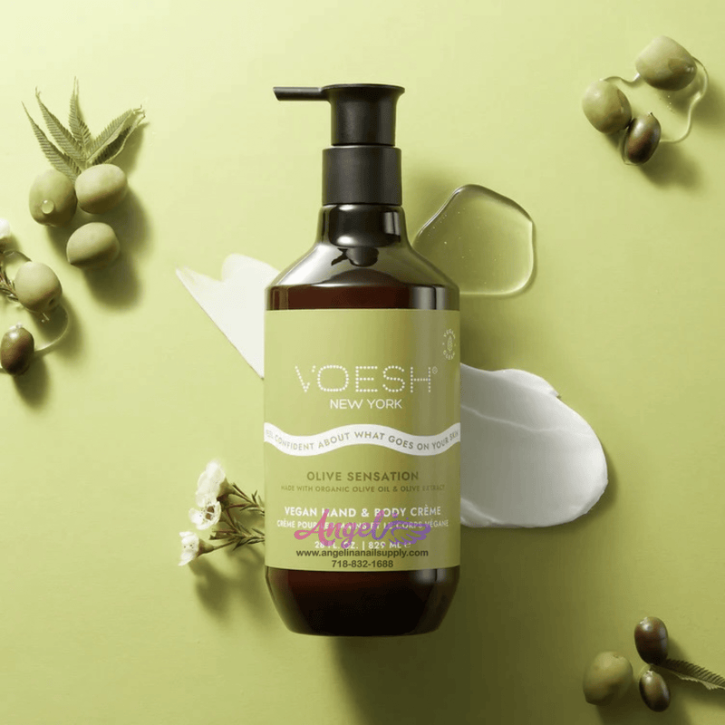 Voesh Olive Sensation Vegan Body & Hand Creme 28 Fl.Oz. - Angelina Nail Supply NYC