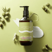 Voesh Olive Sensation Vegan Body & Hand Creme 28 Fl.Oz. (Box/12 Bottles) - Angelina Nail Supply NYC
