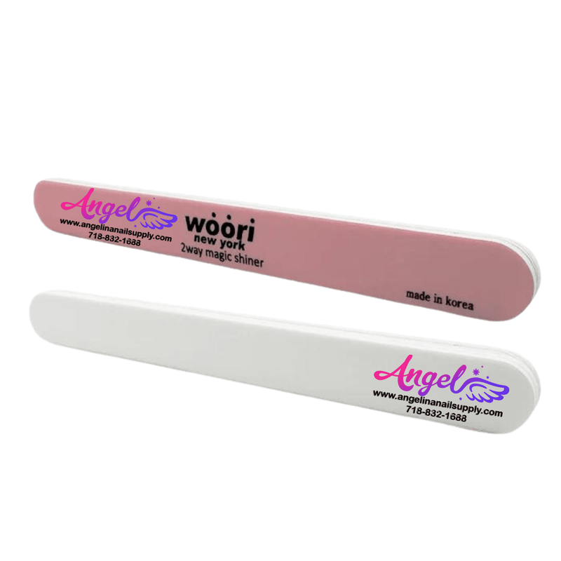 Woori 2-Ways Shine File Buffer (pack/10pcs) - Angelina Nail Supply NYC